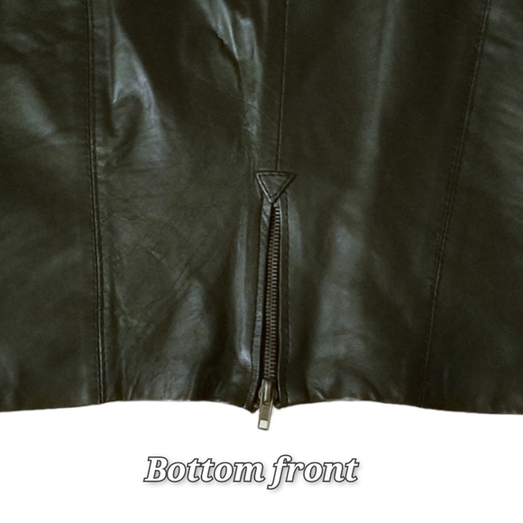 Vintage leather skirt - Picture 3 of 8